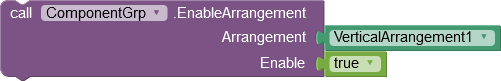 Activate / deactivate arrangement