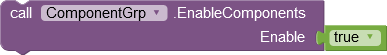 Activate / deactivate group