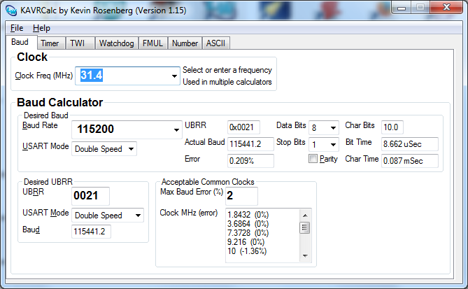 AVR Calc