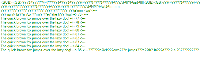 Terminalausgabe