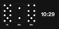 Domino-Uhr