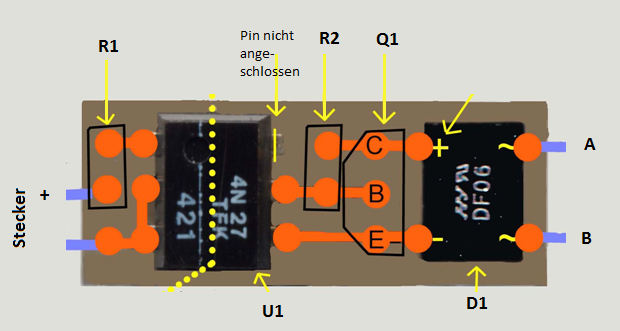 Aufbau Lochrasterplatine