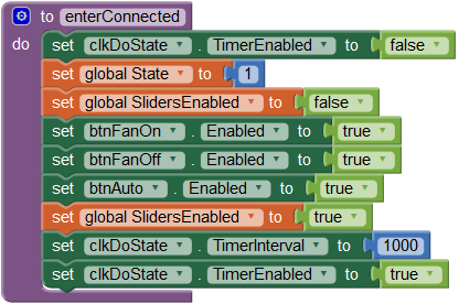 Zustandswechsel zu "Connected"