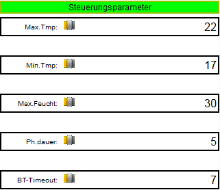 Block 'Steuerparameter'