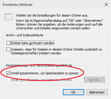 Komprimierter Ordner erstellen