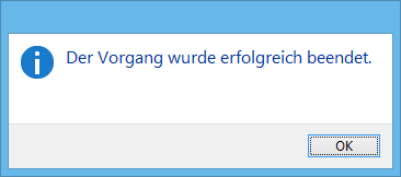 Erfolgrreiche Installation