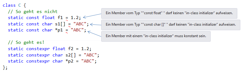 C++ constexpr