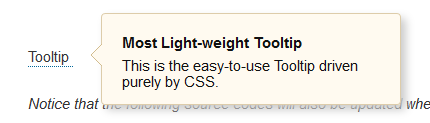 Tooltip Light