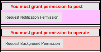 Bereich Berechtigung