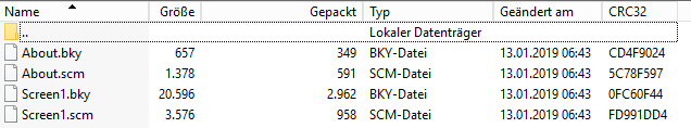 Liste der Screen