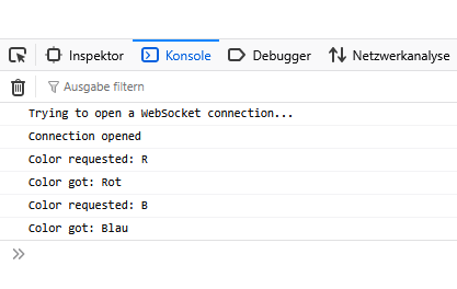 Konsolenprotokoll (FireFox)