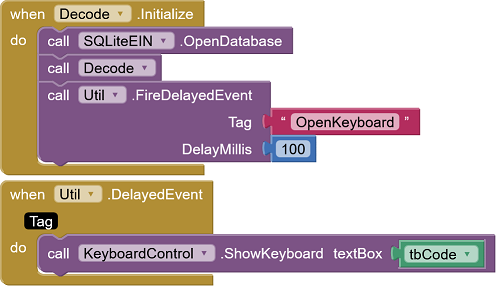 Initialisierung Screen Decode