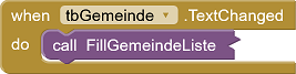Eventhandler tbGemeinde.TextChanged